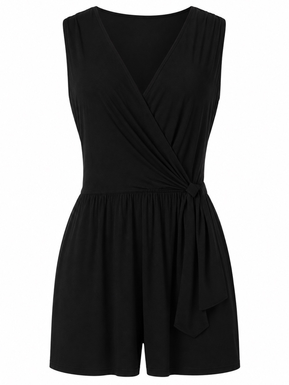 Annalee + Hope black faux wrap dress, small